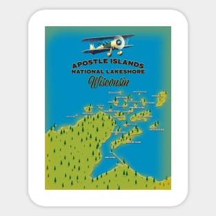 Apostle Islands National Lakeshore map, Sticker